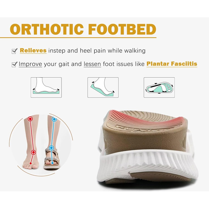 Жіночі трекінгові сандалії KuaiLu: зручні, ортопедичні, для туризму та відпочинку на природі. Легкі, з регульованою застібкою-липучкою, для літа, підходить при фасціїтісу. Колір: бежевий, розмір 39 EU.