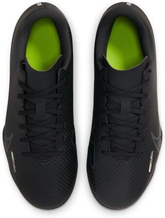 Дитячі футбольні бутси Nike Mercurial Vapor 15 Club FG/MG, 38 EU, чорний/сірий/білий/жовтий