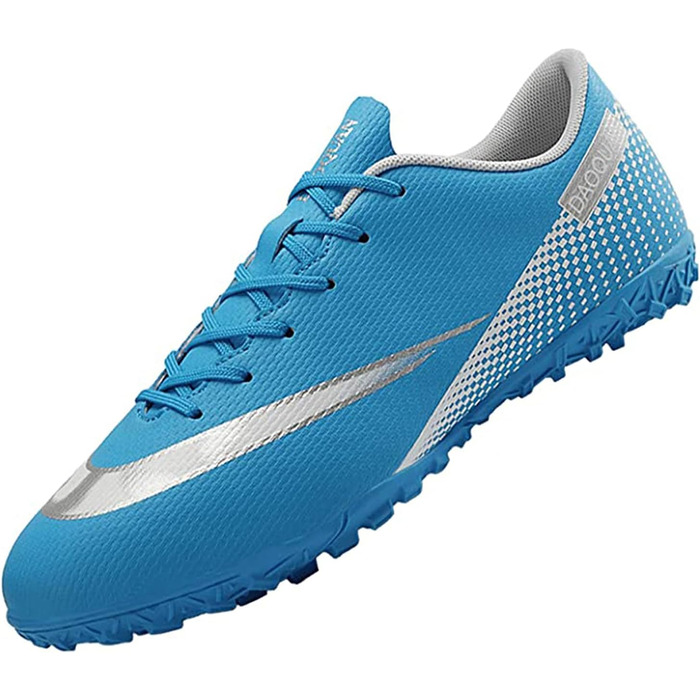 Дитячі футбольні бутси для хлопчиків та дівчаток, Indoor/Outdoor, Anti-Slip, з амортизацією, розмір 33 EU, блакитні