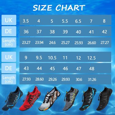 Водні шкарпетки для плавання та дайвінгу WateLves S901: дихаючі, антиковзкі, унісекс (42 EU, червоно-чорні)