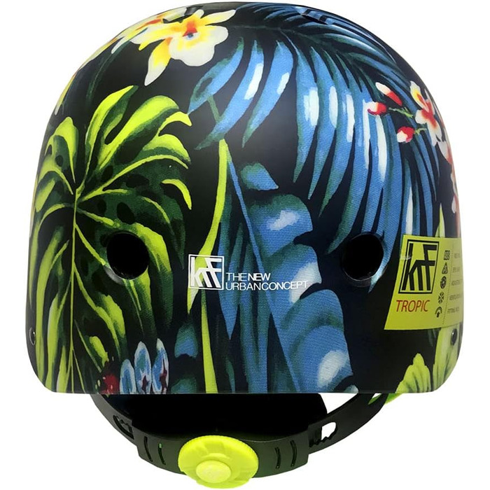 Дитячий мультиспортивний шолом Tropic Flower, захисний, для велосипеду, скейтборду та роликів