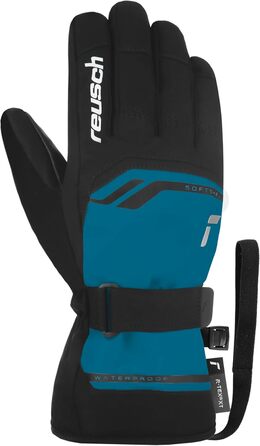 Чоловічі лижні рукавички Reusch Primus R-tex Xt, водонепроникна мембрана, теплі зимові рукавички Softshell, синьо-чорні, розмір 9