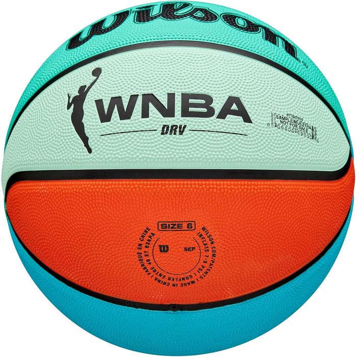 М'яч для баскетболу Wilson WNBA DRV Bright Outdoor, 6, Оранжевий/Телесний