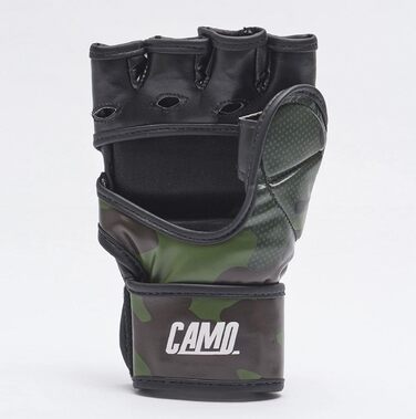 Рукавички для MMA Leone 1947 Mimetic Camo Зелені XL, тренувальні рукавички для греплінгу та фріфайту