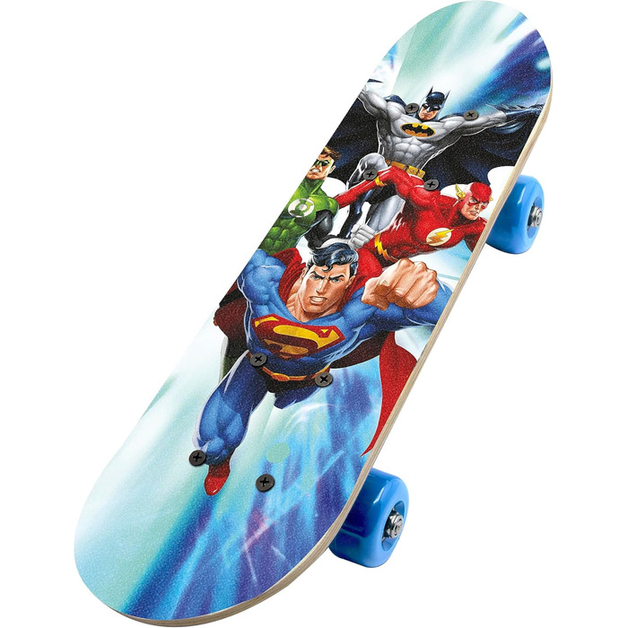 Міні скейтборд DC Comics дерев'яний 43x12x8 см для катання та колекціонування