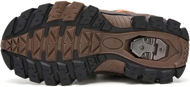 Дитячі зимові черевики Meidiastra для туризму та хайкінгу: теплі, водонепроникні, з антиковзаючою підошвою та застібкою-липучкою (EU 30-40), зелені та коричневі кольори