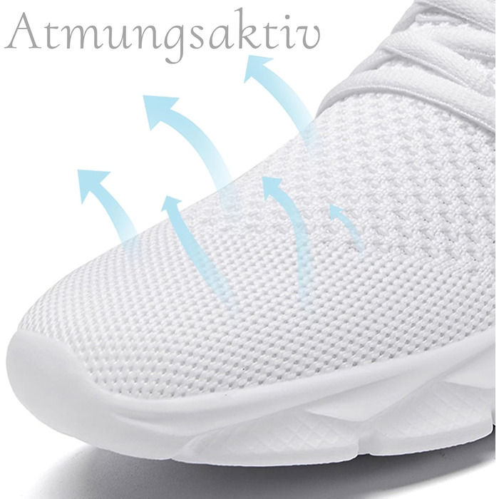 Чоловічі кросівки для бігу та фітнесу, спортивні, повсякденні, білі (48 EU)