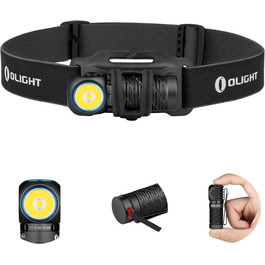 Ліхтар налобний Olight Perun 2 Mini LED 1100 люмен, 150 метрів, USB, червоне світло, 5 режимів, водонепроникний, для кемпінгу, чорний