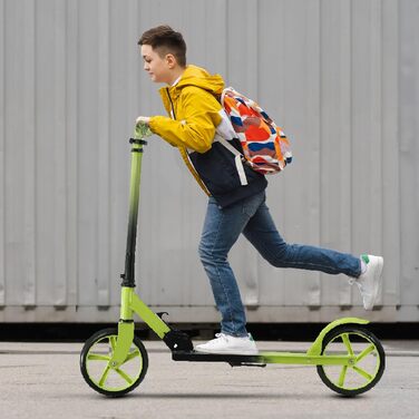 Дитячий алюмінієвий самокат Habib Gruppe Cityroller, складаний, сертифікований TÜV Süd, регульований по висоті, 200 мм колеса, для дітей і підлітків від 10 років