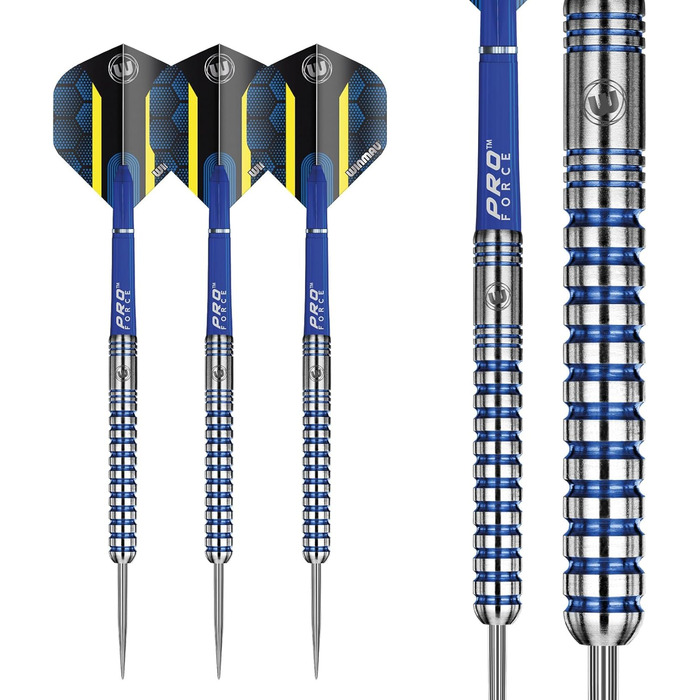 Професійний дартс-набір WINMAU Sub-Zero 24 г, стілтип, вольфрам, з оперенням і стрижнями