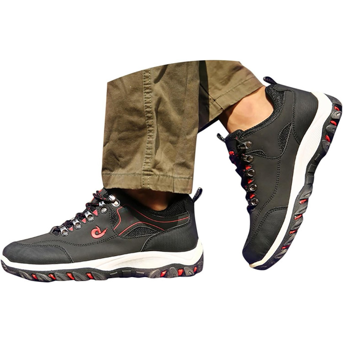 Водонепроникні туристичні черевики для хайкінгу, чорні, розмір 39 EU