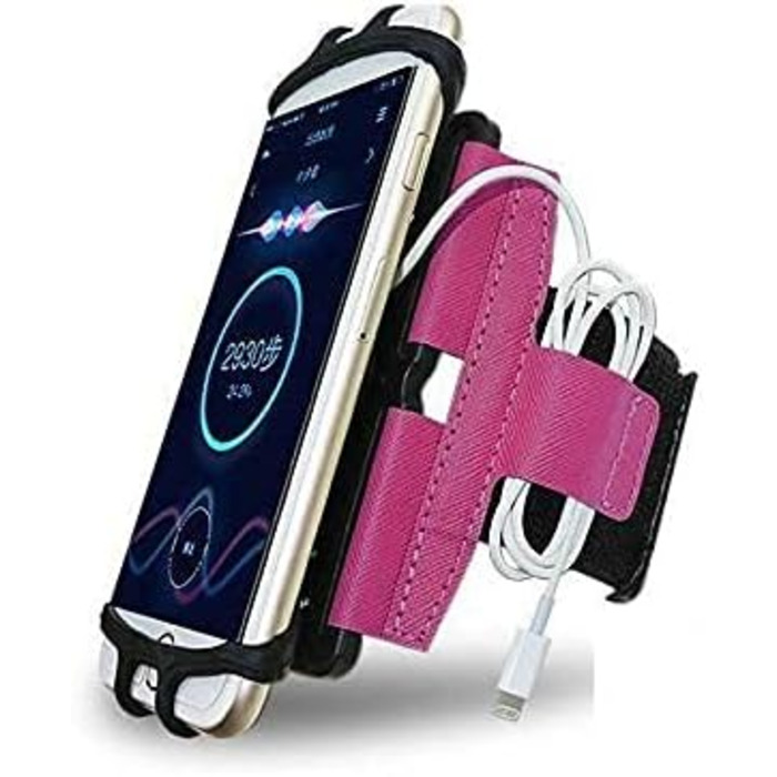 Спортивний браслет для смартфона CoverKingz 4.0-7.0 дюймів - Рожевий (з кишенькою для ключів)