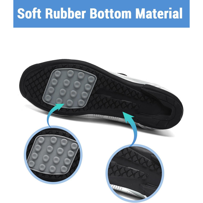 Велосипедні шкарпетки для чоловіків та жінок: шосейні та MTB шкарпетки з гумовою підошвою, дихаючі кросівки, шкарпетки без фіксації, шкарпетки для гірського велосипеда, розміри 36-47 EU, 40 EU, білі