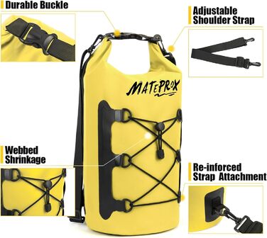 Водонепроникний мішок Dry Bag Mateprox 10L - міцний, надійний, для плавання, кемпінгу