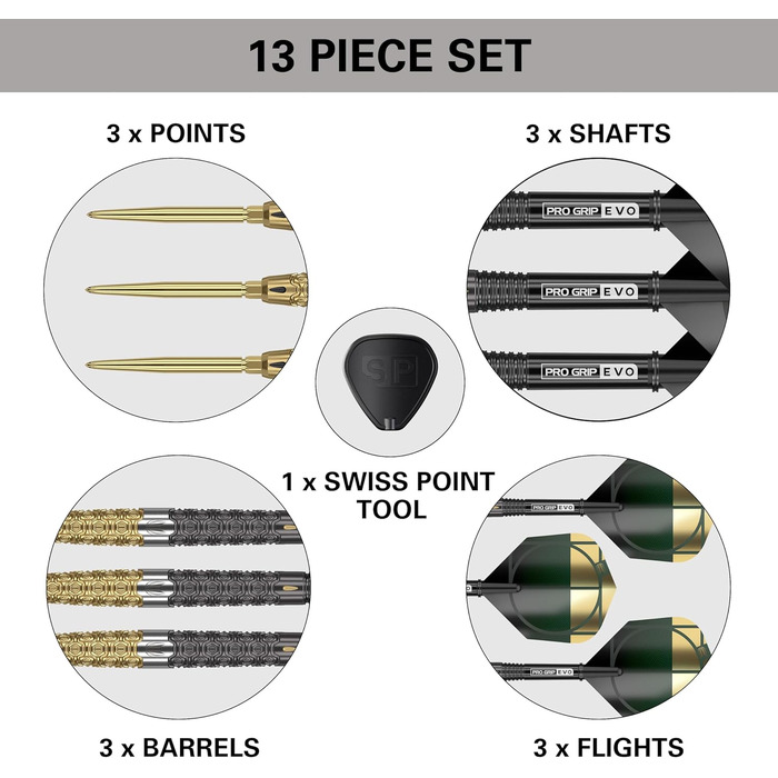 Дротики Target Darts Cult Envy 90% вольфрамові сталевий наконечник 23 г, Swiss Point, Envy 01