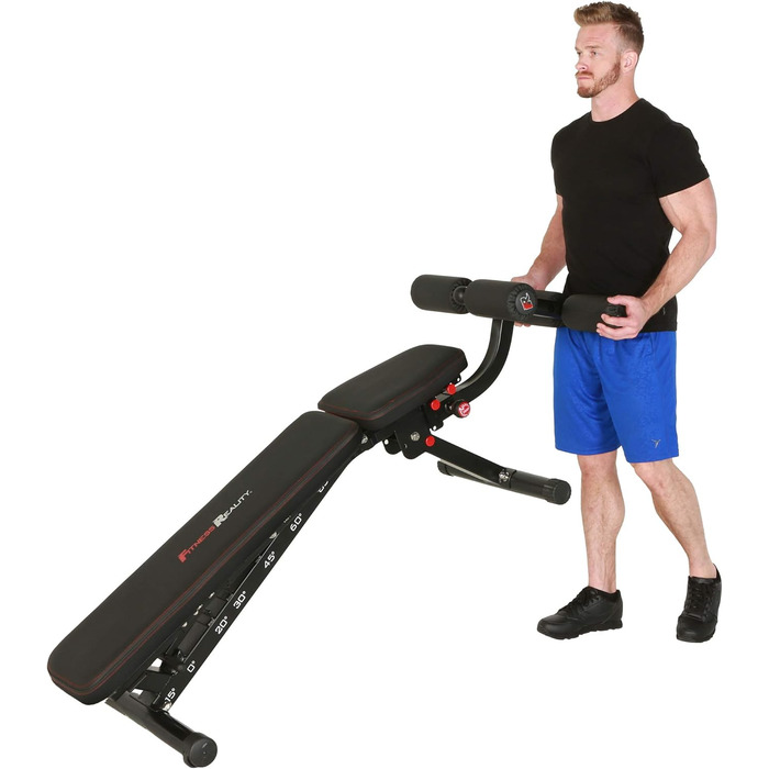 Лава для жиму Fitness Reality 2000 Super Max XL, вантажопідйомність 386 кг, знімний упор для ніг, без зазору між спинкою та сидінням
