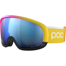 Гірськолижна маска POC Fovea Mid Clarity Comp Speedy Gradient/Чорна/Синя лінза — преміум окуляри для лиж та сноуборду з високою чіткістю огляду, для інтенсивних змагань