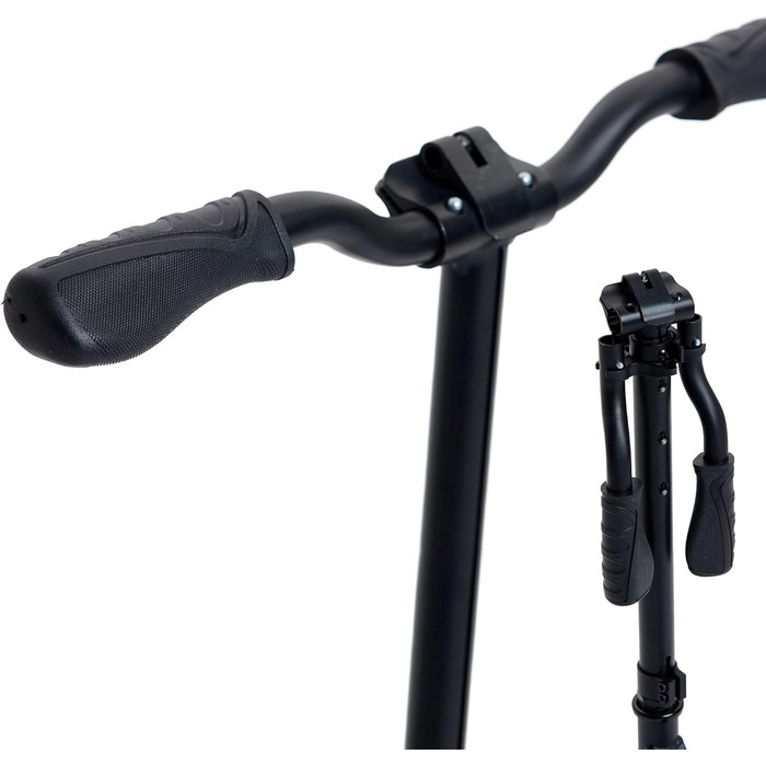 Самокат міський BLACKWHEELS Zoom City-Scooter 200мм, алюмінієвий, з амортизатором, складаний, регульований кермо, чорно-білий
