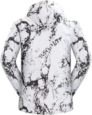 Комплект гірськолижний чоловічий: куртка та штани, зимовий, водонепроникний, вітронепроникний, з капюшоном, камуфляж, XL