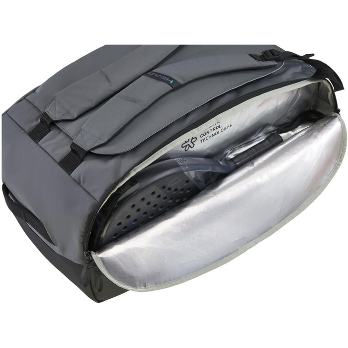 Сумка для падел-тенісу HEAD PRO X Duffle L, чорна - велика спортивна сумка для ракет та аксесуарів