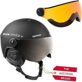 Гірськолижний шолом Black Crevice Arlberg з 2 візорами, розмір M/L (58-61 см), чорний