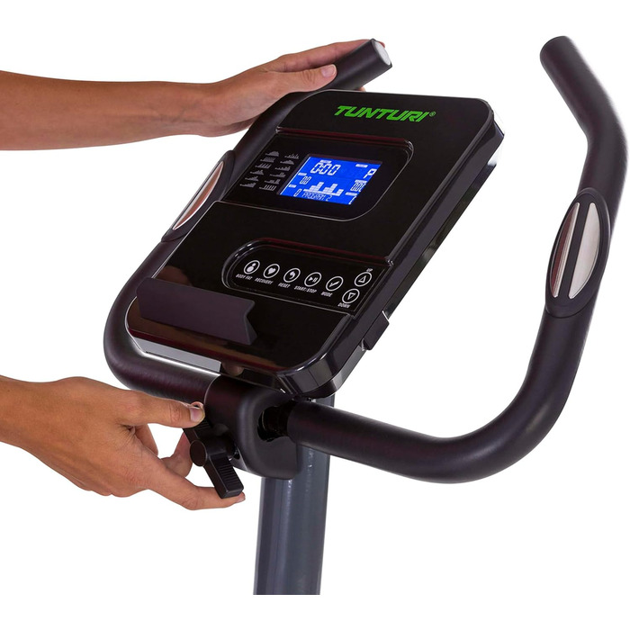 Ергометр Tunturi Cardio Fit E30: велотренажер для дому з датчиком пульсу та підставкою для планшета