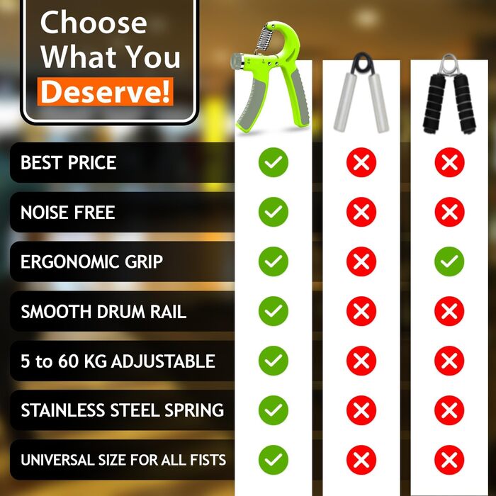 Тренування хватки рук - регульований навантаження 5-60кг, для зміцнення рук, зап'ястя та покращення хватки. Реабілітатор для рук, з електронною книгою. (Червоний & Чорний)