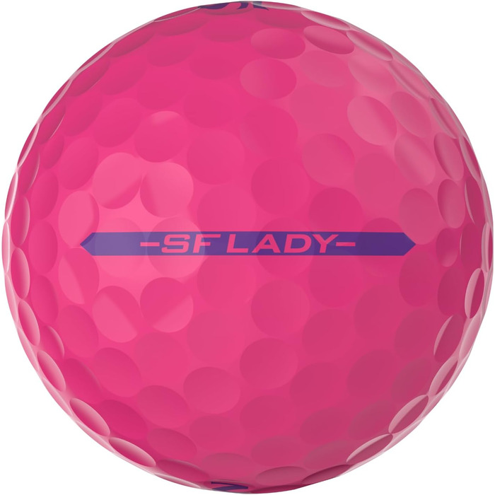 Гольф м'яч Srixon Soft Feel Lady 8 & 9 для жінок | Низька компресія, простий старт, ультра-м'яка текстура | Ідеальний для помірних замахів та високої точності | Білий (Soft Feel Lady_9, PASSION PINK)