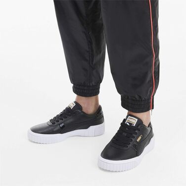 Жіночі кросівки PUMA Cali (37 EU, колір Puma Black Gold) — стильні шкіряні кеди