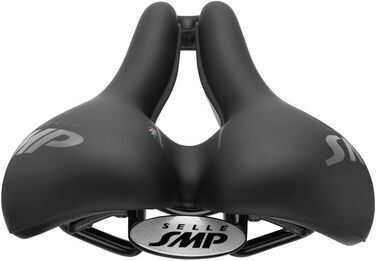 Велосипедне сідло SMP4Bike TRK, чорне, 28 x 16 см - комфорт для чоловіків