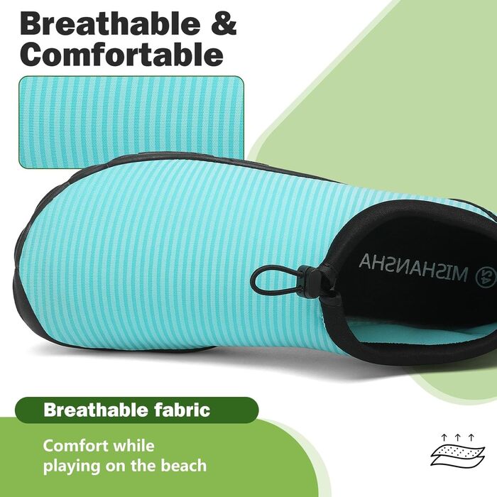 Шкарпетки-тапки Mishansha: легкі, дихаючі, з антиковзким покриттям, розмір 36-46, сапфіровий блакитний