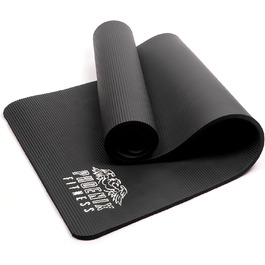 Фітнес-килимок Phoenix Fitness RY1068, NBR, двосторонній, нековзкий, 180x60 см, 12 мм, сірий