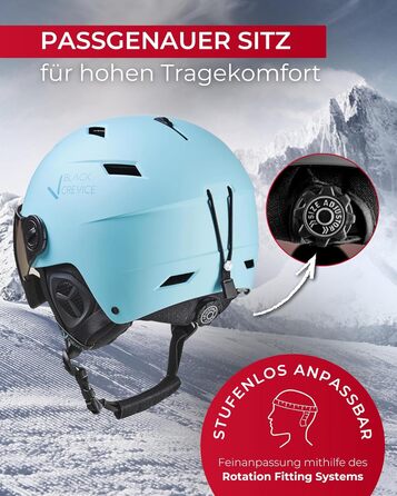 Чорний гірськолижний шолом BLACK CREVICE Kirchberg з візором та вентиляційними отворами. Дихаючий шолом для чоловіків та жінок Stillwater 1 (M, 54-57 см)