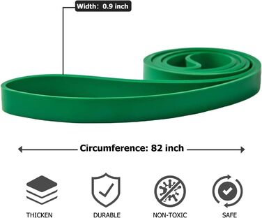 Гумові еспандери для підтягувань та фітнесу Grün - Resistance Bands для чоловіків та жінок, тренування, розтяжка, реабілітація