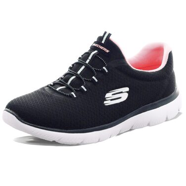 Кросівки жіночі Skechers Summits Black Mesh Pink (40 EU) - дихаючі спортивні
