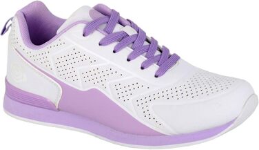 Жіноче кеди-боулінгове взуття Dek T783 з шнурівкою, біло-фіолетове, 39 EU
