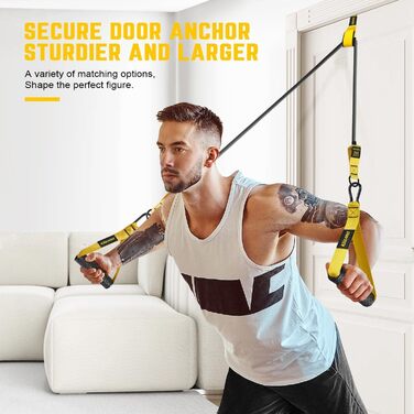 Гумові еспандери для фітнесу: комплект важких стрічок опору з ручками (до 163 кг) для силових тренувань, йоги, дому та фітнес-залу