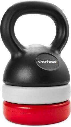 Регульований гантель-гиря Perfect Adjustable Kettlebell для фітнесу, 7 ваг, 26x14 см, багато кольорів