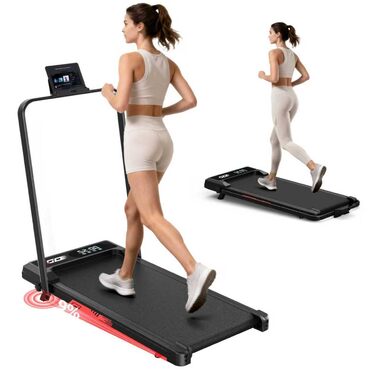 Складана електрична бігова доріжка з нахилом 9% для дому та офісу, Walking Pad, 10 км/год, двигун 3.0 к.с., амортизація, LED-дисплей