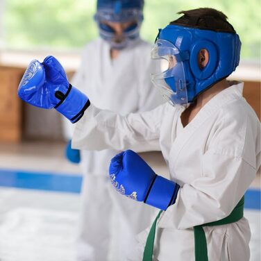 Дитячі боксерські рукавички для тренувань та спарингу, 6oz, блакитні