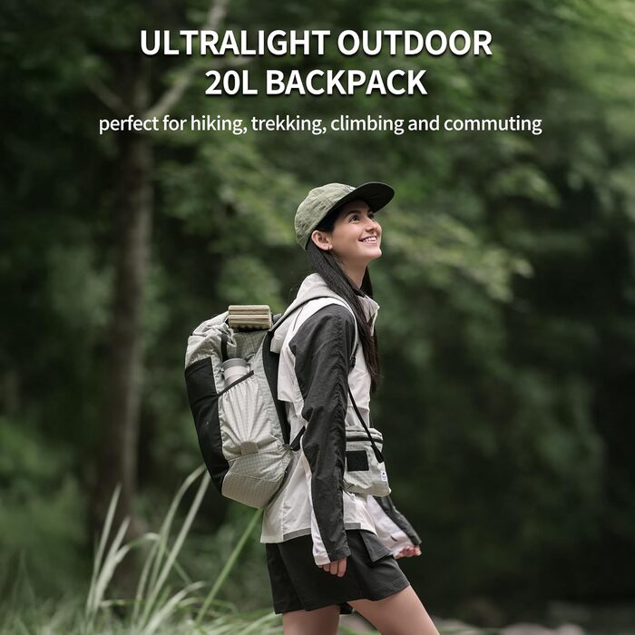 Туристичний рюкзак Naturehike Rock 60/40/20+5 л з внутрішнім каркасом для кемпінгу, подорожей, хайкінгу, білий