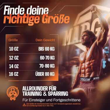 MADGON Преміум боксерські рукавички з найкращого матеріалу для довготривалої експлуатації, чоловічі та жіночі рукавички для кікбоксингу, MMA, спарингу, муай-тай та боксу 10 12 14 16 oz з мішком Olive / Чорний 10 oz