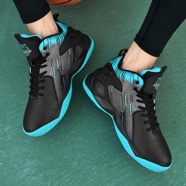 Чоловічі баскетбольні кросівки хай-топ, блакитні, розмір 48 EU