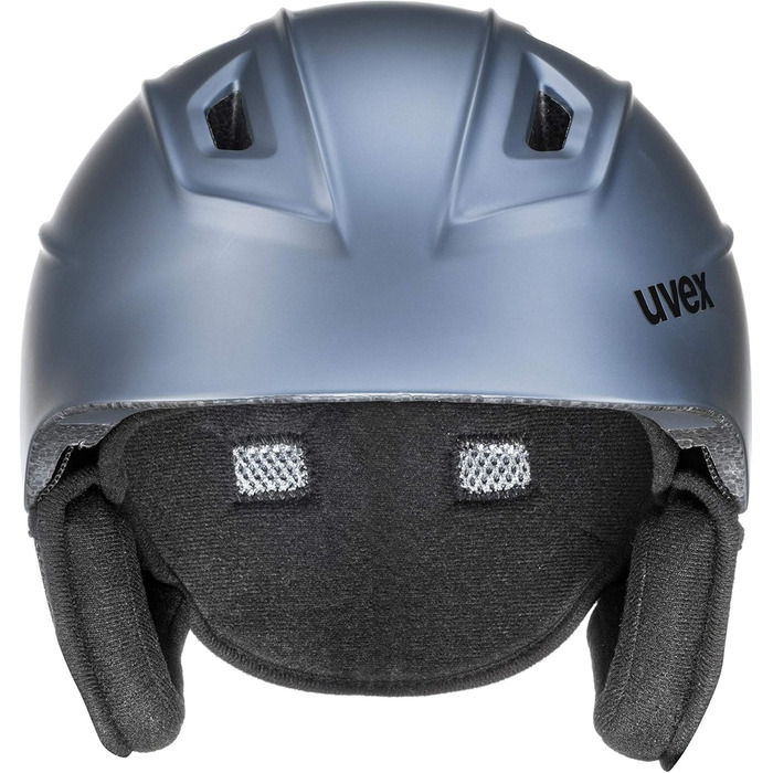 Легкий гірськолижний шолом uvex fierce для жінок і чоловіків, індивідуальне регулювання розміру, змінна підкладка, колір strato met matt, розмір 51-55 см