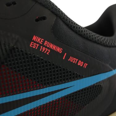 Чоловічі кросівки Nike Downshifter 12 (темно-сірий/хакі/червоний/синій), розмір 42 EU