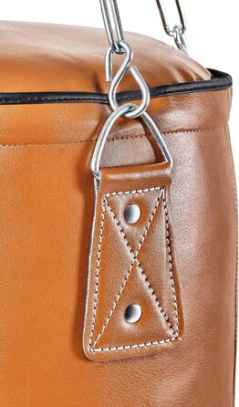 Боксерський мішок Bad Company Retro з металевим ланцюгом, штучна шкіра, 80/100/120/150/180 x 35 см, коричневий (не наповнений)