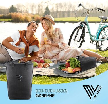 MIVELO 2в1 велосипедна сумка на багажник, водонепроникна, без ПВХ, з відділенням для ноутбука та плечовим ременем, сіра