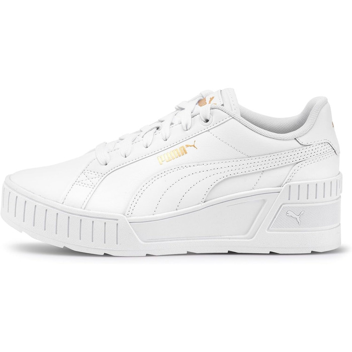 Жіночі футбольні бутси PUMA Karmen Wedge – білий (40 EU, Puma White/Puma White/Gold)