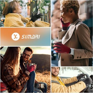 Зимові терморукавички SIMARI для чоловіків та жінок, сенсорні велосипедні рукавички, антиковзаючі, вітронепроникні для холодної погоди, для водіння, їзди на велосипеді, катання на лижах, роботи та активного відпочинку на вулиці. SMRG102, 102-Grey S