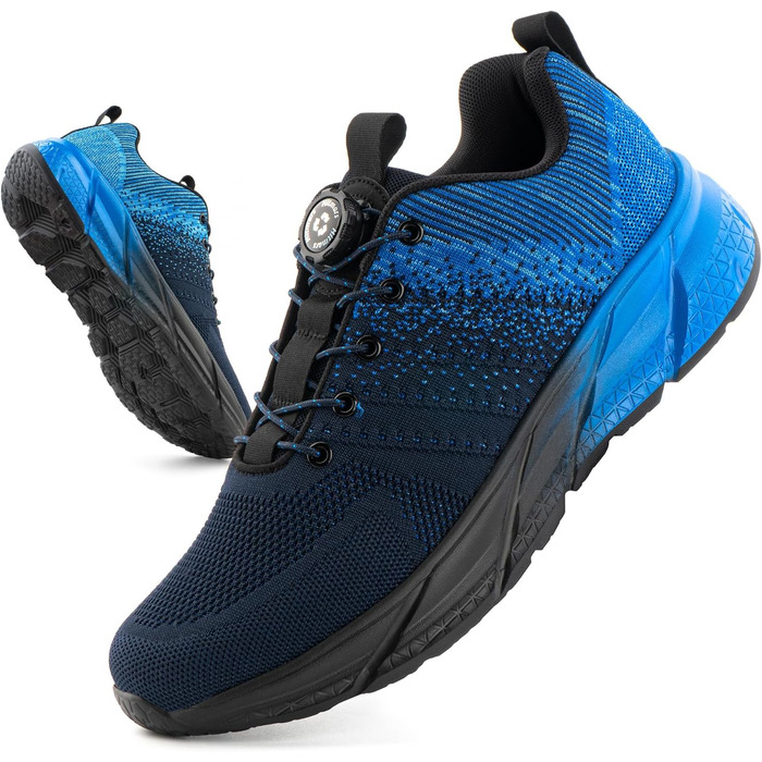 Кросівки Hitmars для чоловіків та жінок: спортивні, для бігу, повсякденні, легкі, дихаючі, чорні та сині, розміри 36-47